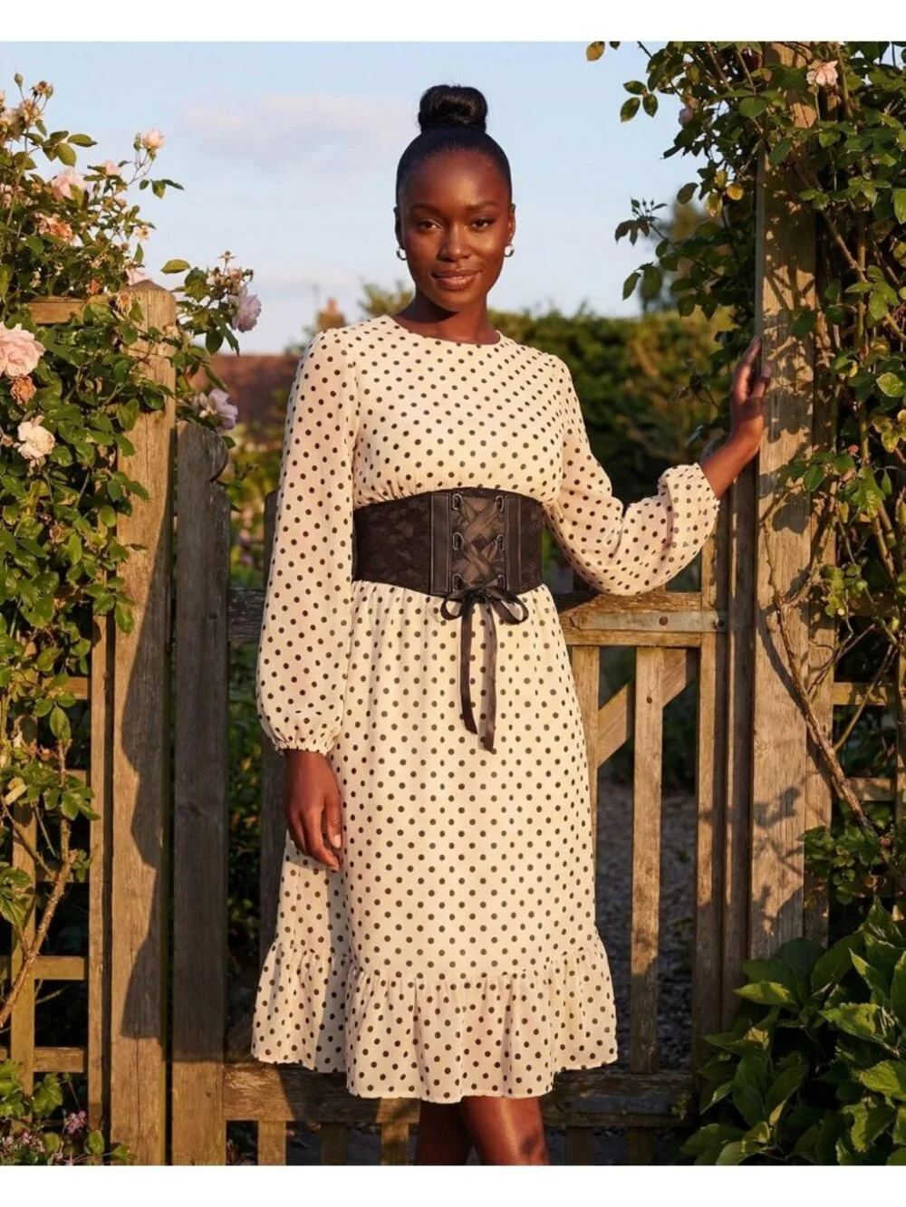 Floral Lace Corset Waspie Belt | 5.5